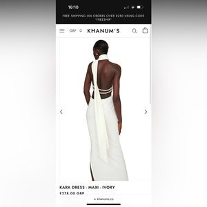 Khanums pearl scarf dress. Brand new. Tags still on.